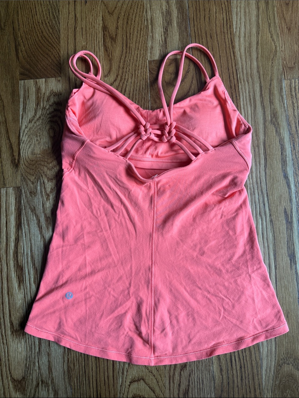 Lululemon Athletica Sunset Flow Tank With Pads Size 8 CAPE red
